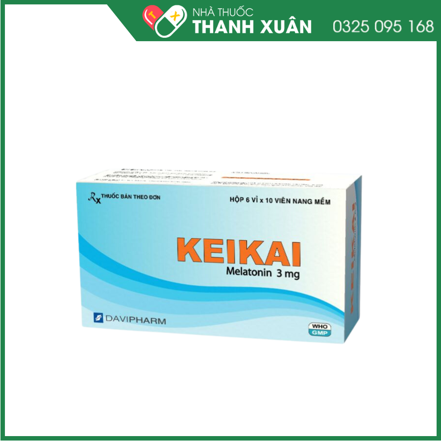 Viên uống Keikai - Điều trị chứng mất ngủ ở người bệnh từ 55 tuổi trở lên